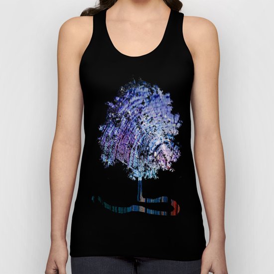 Rings in Blue Unisex Tank Top
