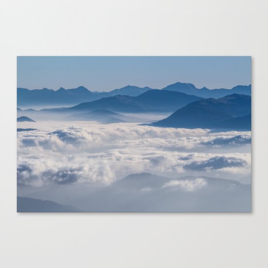 Follow me into the clouds #plane #air Canvas Print