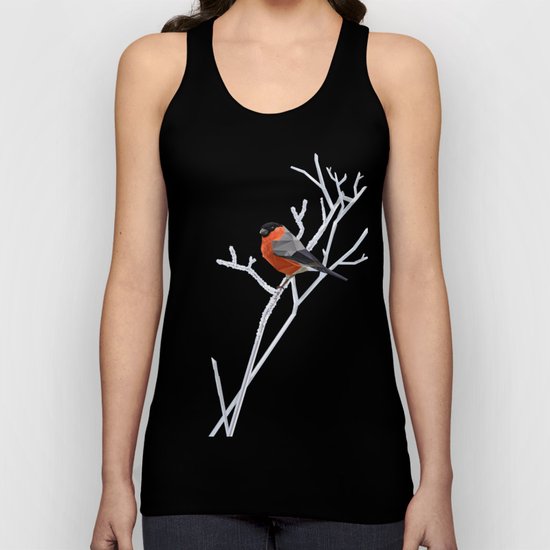 Safe transitions! // (polygonal bull-finch) Unisex Tank Top