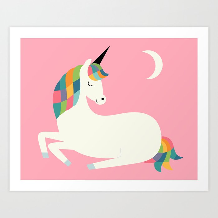 Unicorn Happiness Art Print