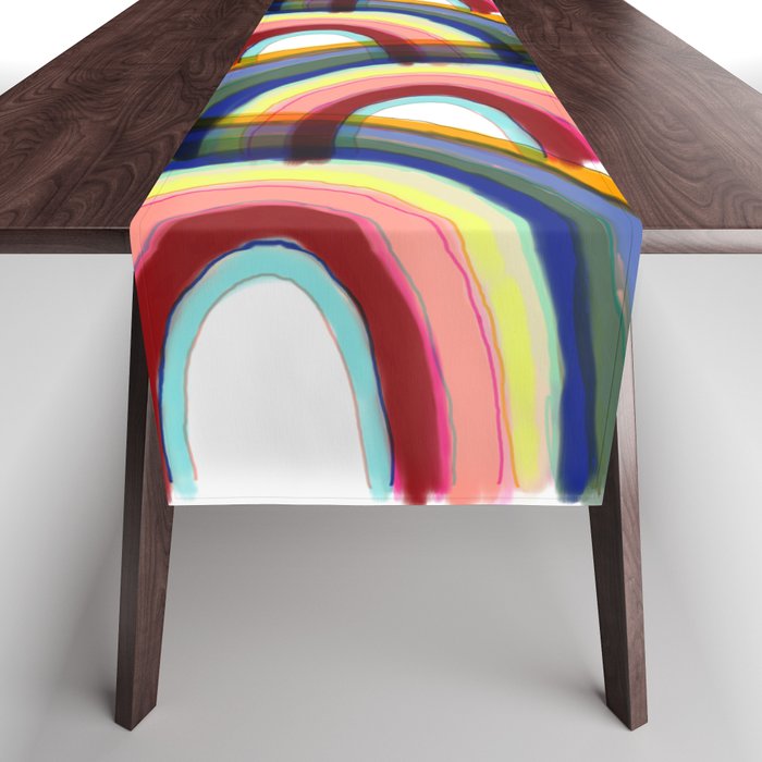 Rainbow Lines 2 Table Runner