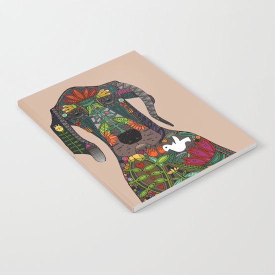 Great Dane love beige Notebook