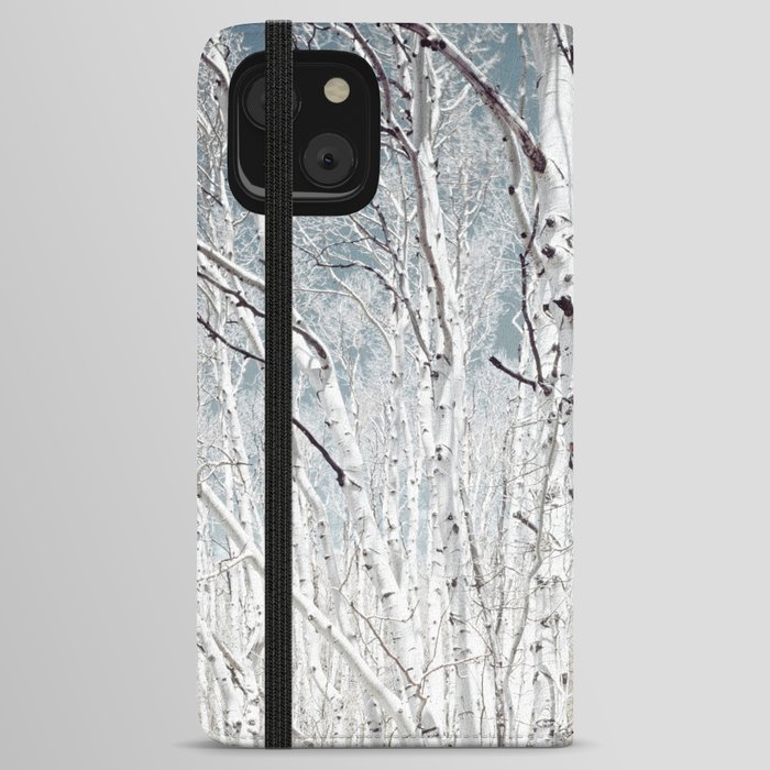 Birch Trees in Utah Highland iPhone Wallet Case