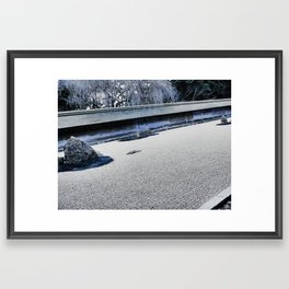 Winter Might Frost (Kyoto) Framed Art Print
