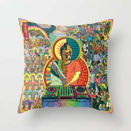 Life of Buddha - 7. Enlightenment and teaching  Throw Pillow
