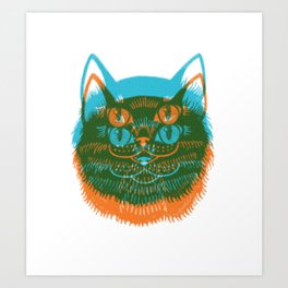 Riso Cat Art Print
