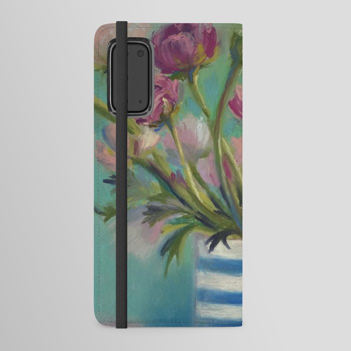 Striped vase Android Wallet Case