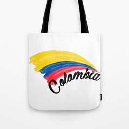 Colombia flag Tote Bag