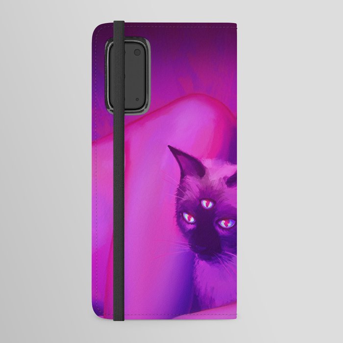 PsyCat 2 (remake of 2015 drawing) Android Wallet Case