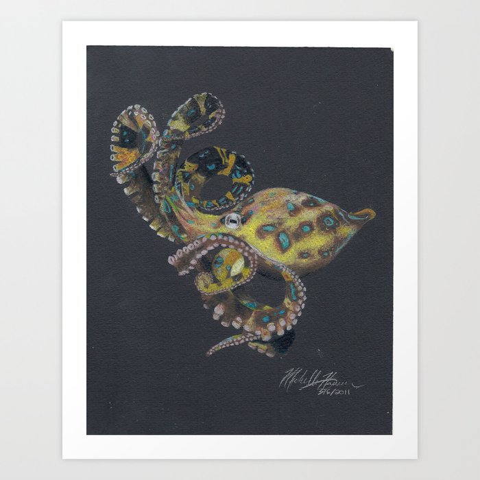 Blue Ringed Octopus Art Print