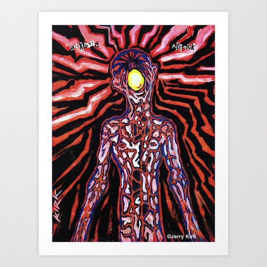 'Anxiety Attack Art Print