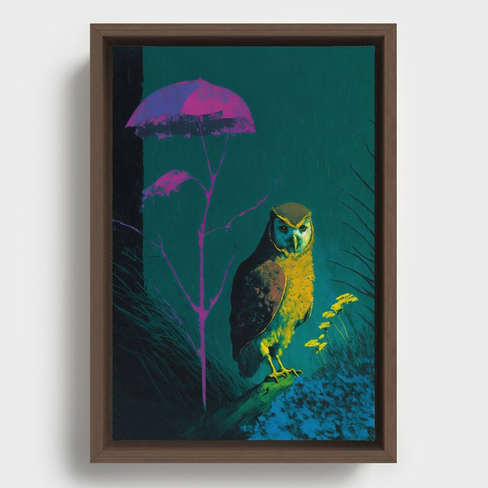 Night Owl Framed Canvas