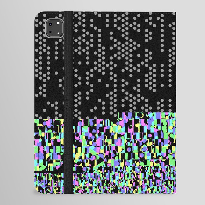 geometric b.w_07. noton glitch iPad Folio Case