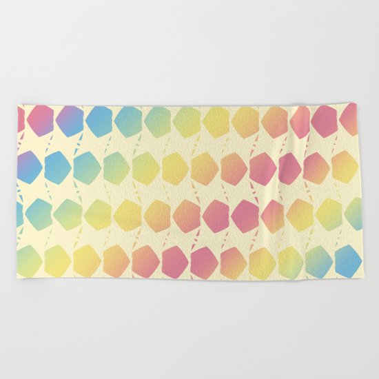 Fall Color Pattern Beach Towel