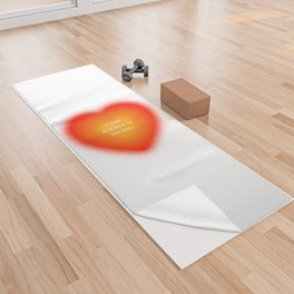 Your Energy Is Sacred Heart Aura Yoga Towel