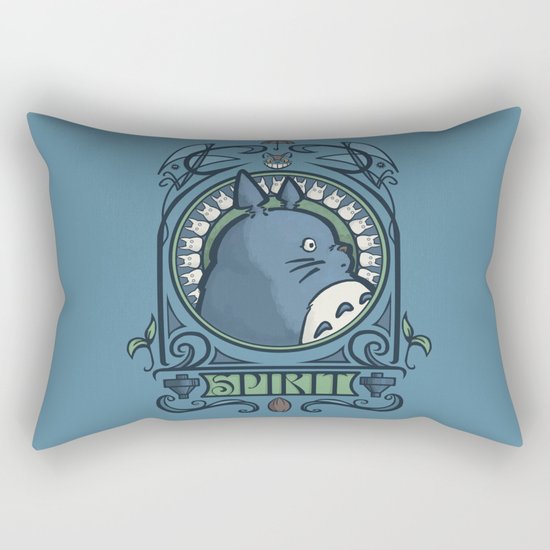 Forest Spirit Nouveau Rectangular Pillow