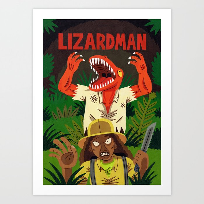 Lizardman Art Print