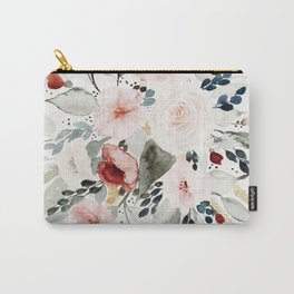 Loose Watercolor Bouquet Carry-All Pouch
