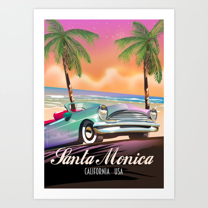 Santa Monica California USA Art Print