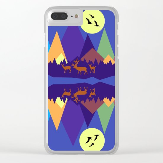 Mountain Scene #3 Clear iPhone Case
