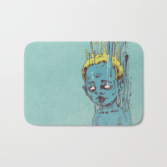 The Blue Boy with Golden Hair Bath Mat