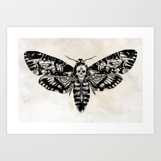 Death's-head Hawkmoth Art Print