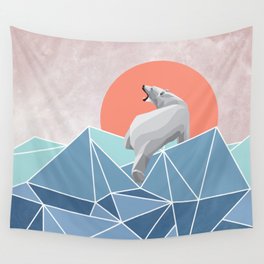 Polar Bear live in North Pole Wall Tapestry