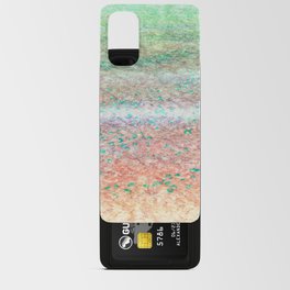 rainbow ice cream floral illusion perceived fabric look Android Card Case
