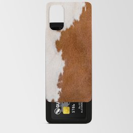 White and Brown Cowhide | Farmhouse Style Android Card Case