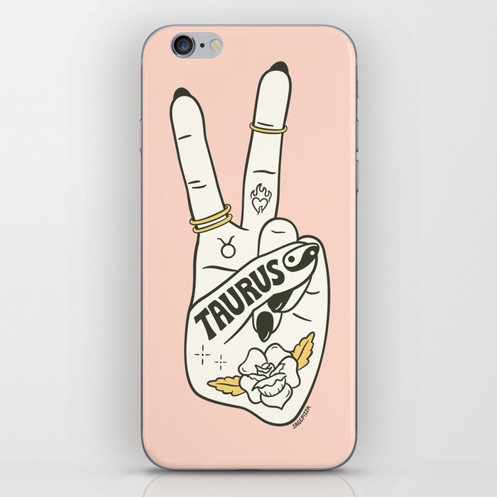 TAURUS (PEACE SIGN COLLECTION) iPhone Skin