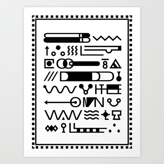 Blood On The Wall Art Print