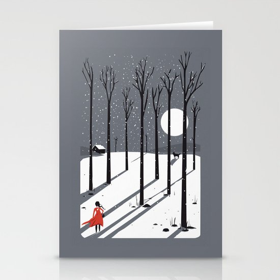 little red cap Stationery Cards
