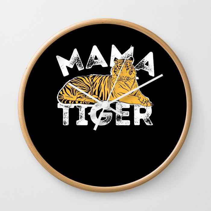 Mama Tiger Wall Clock