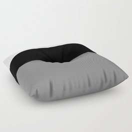 White Black Grey Color Block Floor Pillow