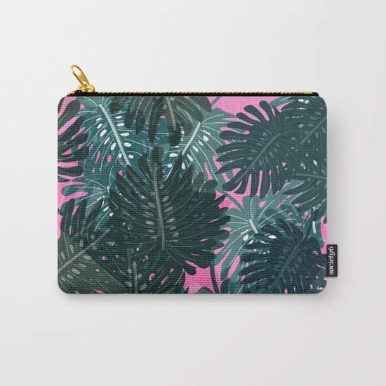 Palm Leaves Pattern Carry-All Pouch