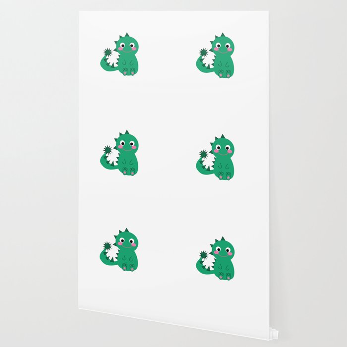 Cute Baby Dino Wallpaper By Betzelcreative Society6