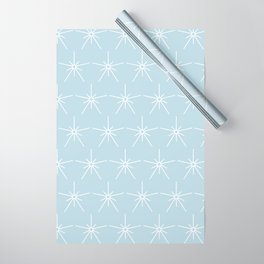 Light Blue Snowflake Pattern Wrapping Paper