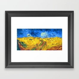 Vincent van Gogh "Wheatfield with crows" Framed Art Print