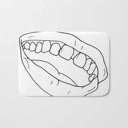 Gap Tooth Grin Bath Mat