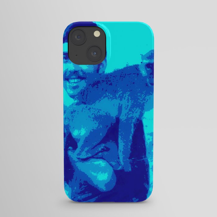 MAN WITH MONKEY 1 iPhone Case