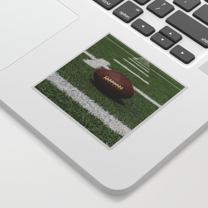 American Football Court with ball on Gras Sticker