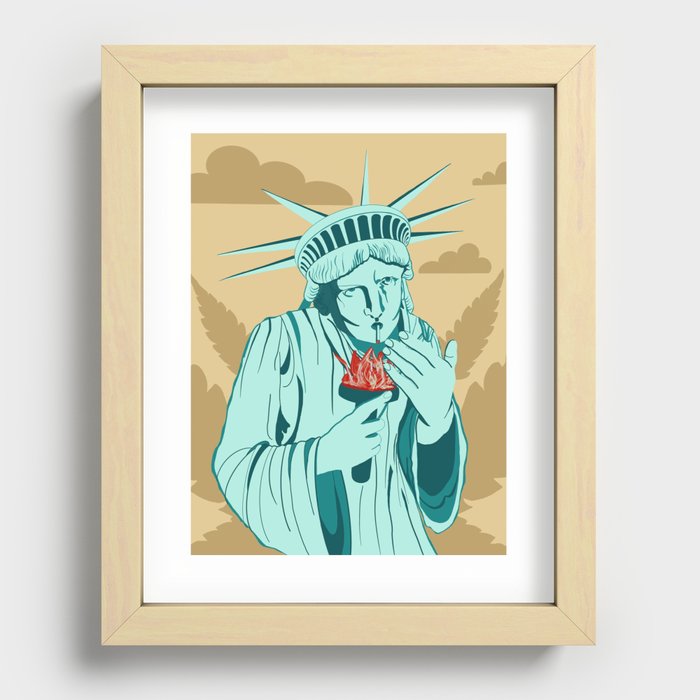 Liberty Recessed Framed Print
