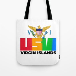 US Virgin Islands Flag USVI Caribbean Tote Bag