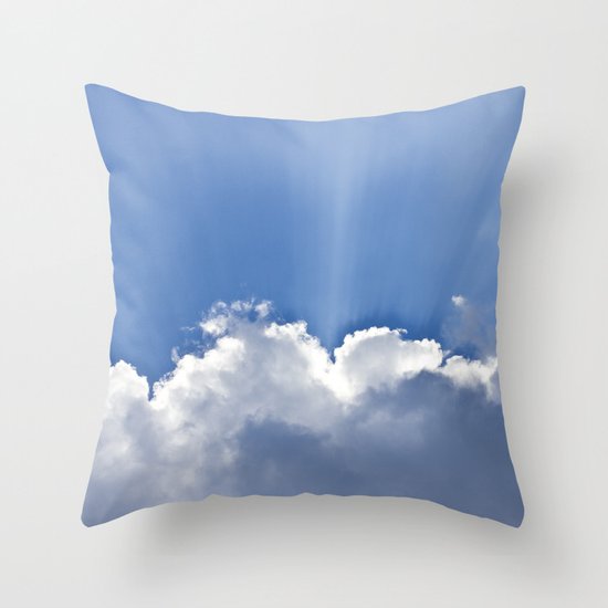 Clouds over Seaside Throw Pillow