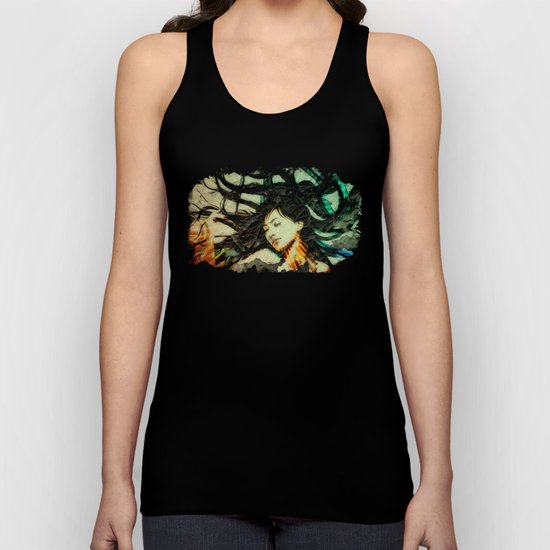 Girl's Dream in a Dream. Unisex Tank Top