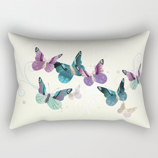 Butterfly dance Rectangular Pillow