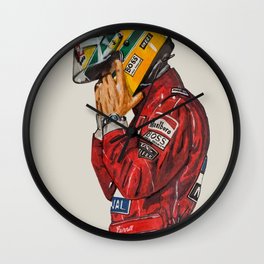 AYRTON SENNA Wall Clock | Formula1, Acrylic, Senna, Racecar, Colored Pencil, Pilotformulaone, Race, Pastel, Pilot, Oil 