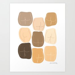 Butt Art Print