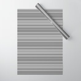 [ Thumbnail: Dark Gray and Grey Colored Lined/Striped Pattern Wrapping Paper ]