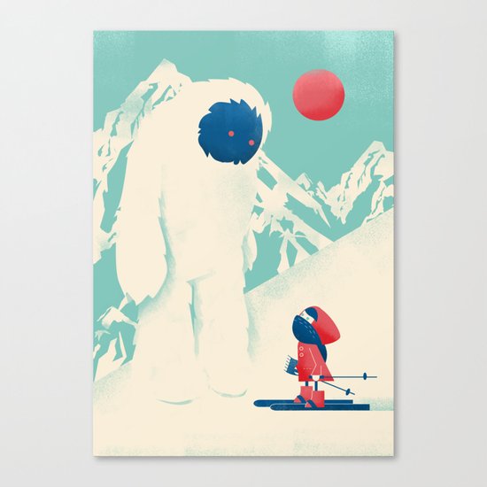 Encounter on the Bunny Slope Canvas Print